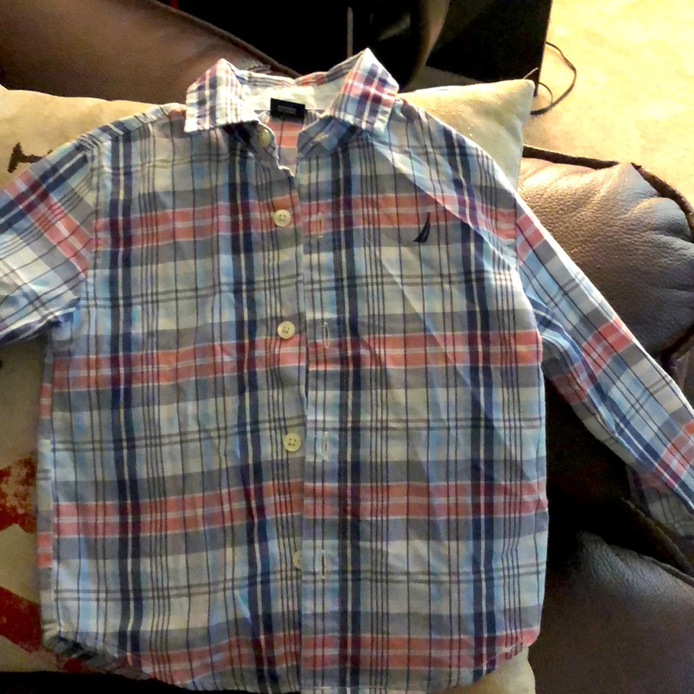 Boys Nautical Button Down